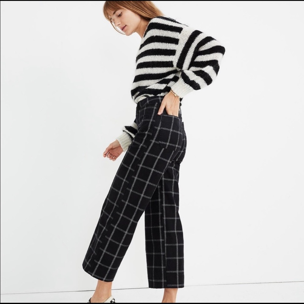 Madewell slim Emmett wide leg pants